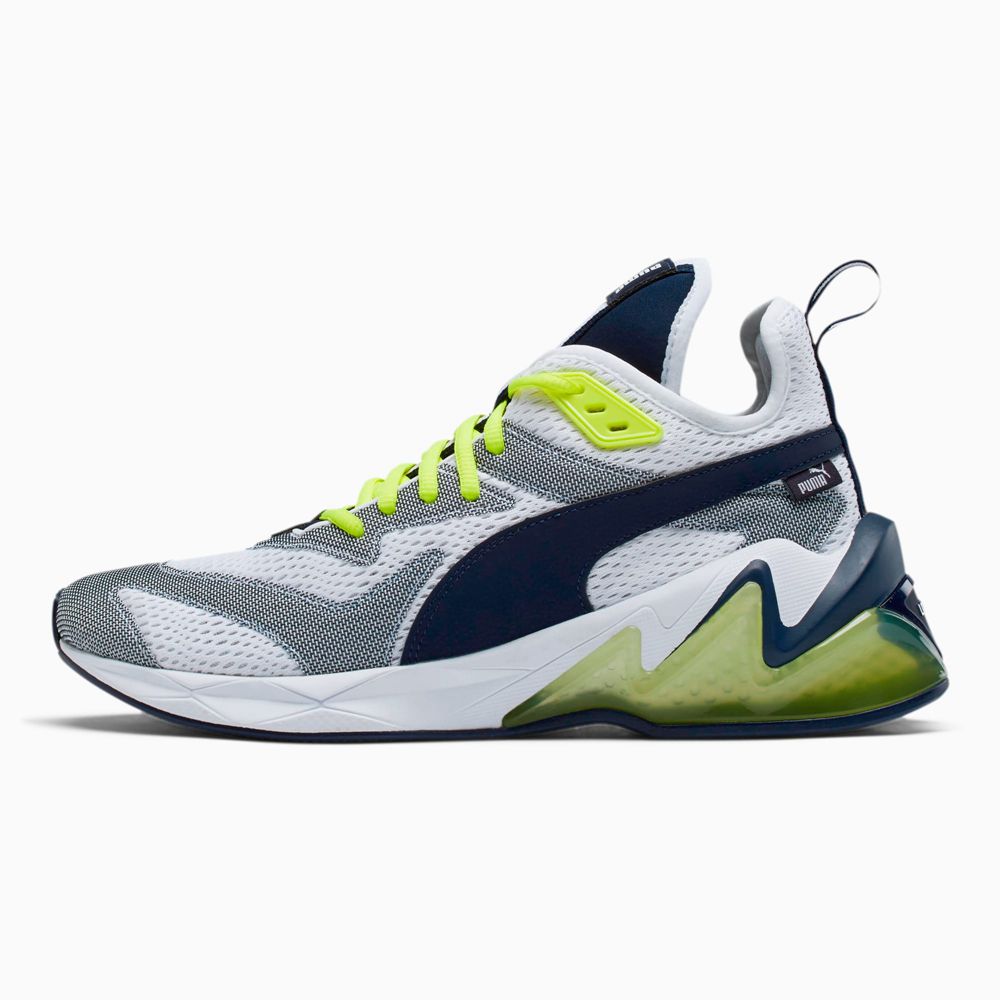Puma LQDCELL Origin Tech Férfi Edzőcipő - Fehér/Sötétkék ( Hungary - TLIOJ8160 )